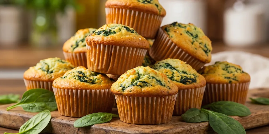 Receta de muffins de espinaca: rápidos, fáciles y perfectos para merendar
